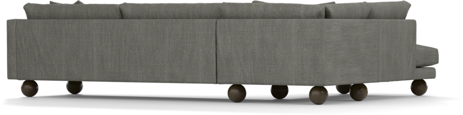 Harper - 3-sits soffa med divan vänster - Grå