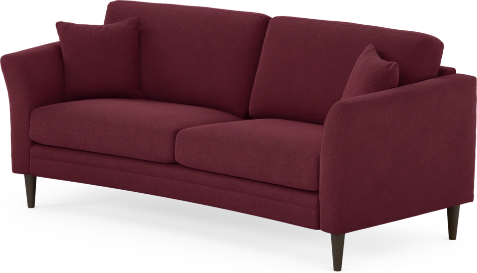 Eden - 2,5-sits soffa svängd - Röd