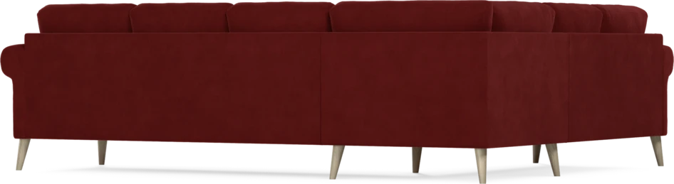 Eden - Hörnsoffa, 2+3-sits - Röd
