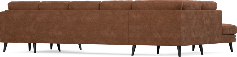Eden - 3-sits soffa med divan vänster och schäslong höger - Orange