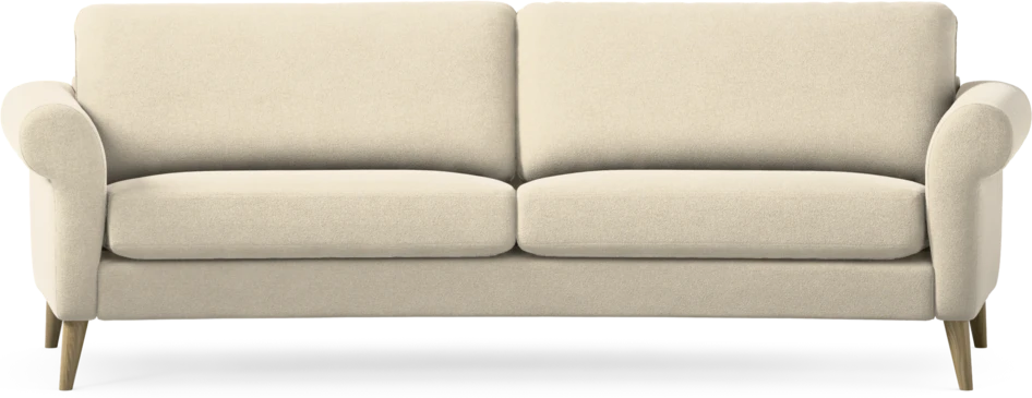 Bridge - 3-sits soffa svängd - Beige