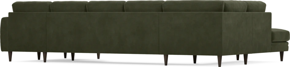 Eden - 3-sits soffa med divan vänster och schäslong höger - Grön
