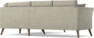 Eden - 2-sits soffa med divan - Brun