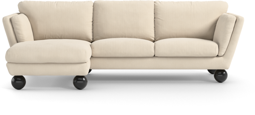 Madison Lux - 2-sits soffa med schäslong vänster - Beige