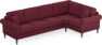 Eden - Hörnsoffa, 3+1-sits - Röd