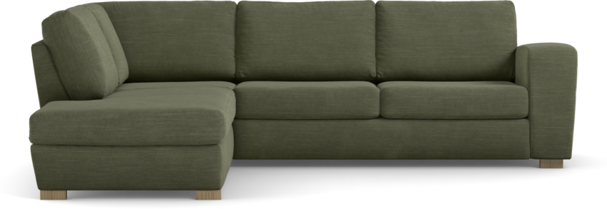 Friday - 2,5-sits soffa med divan vänster - Grön