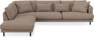 Harper - 3-sits soffa med divan vänster - Brun