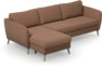 County - 3-sits soffa med flyttbar schäslong - Orange