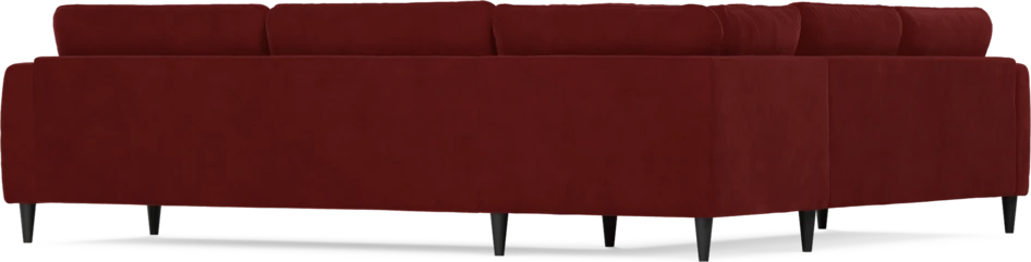Bridge - Hörnsoffa, 2+3-sits - Röd