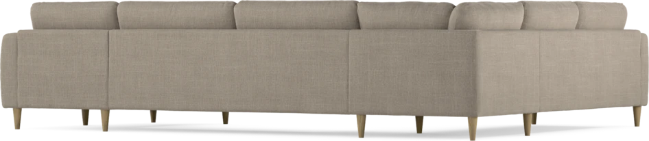 Bridge - Hörnsoffa, 2+3-sits med schäslong höger - Beige