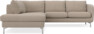 Madison - 2-sits soffa med divan vänster - Beige