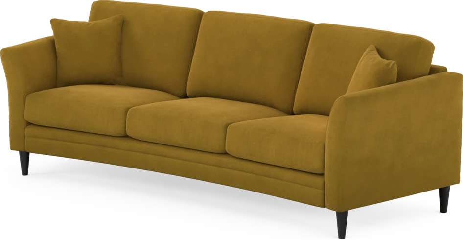 Eden - 3-sits soffa svängd - Gul