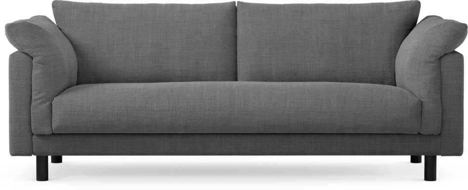 Cherrie - 3-sits soffa, hel dyna, fast klädsel - Grå