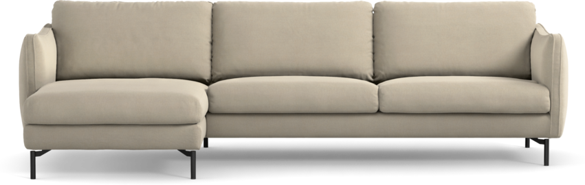 Madison Lux - 3-sits soffa med schäslong vänster - Beige