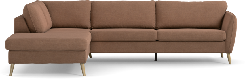 County - 2,5-sits soffa med divan vänster - Orange