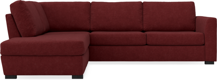 Friday - 2,5-sits soffa med divan vänster - Rosa