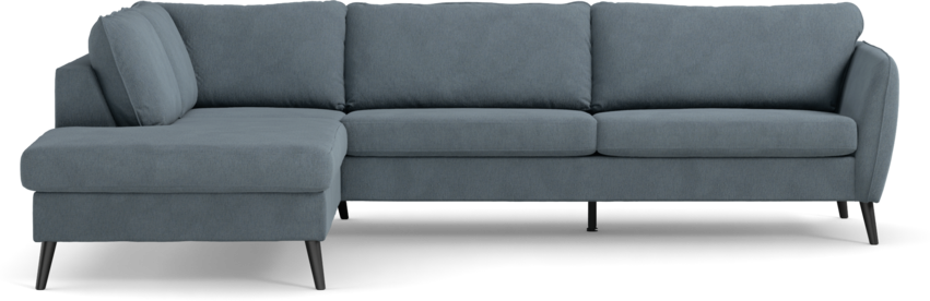 County - 2,5-sits soffa med divan vänster - Blå