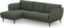 Madison Lux - 2-sits soffa med schäslong vänster - Grön