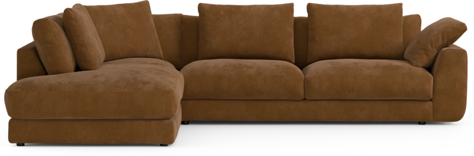 Amie - 3-sits med divan vänster - Orange