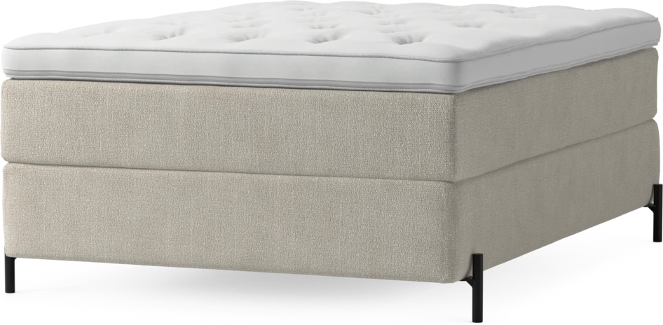 Delux Exclusive - Kontinentalsäng, enkelsäng 140 cm med bäddmadrass och sängben