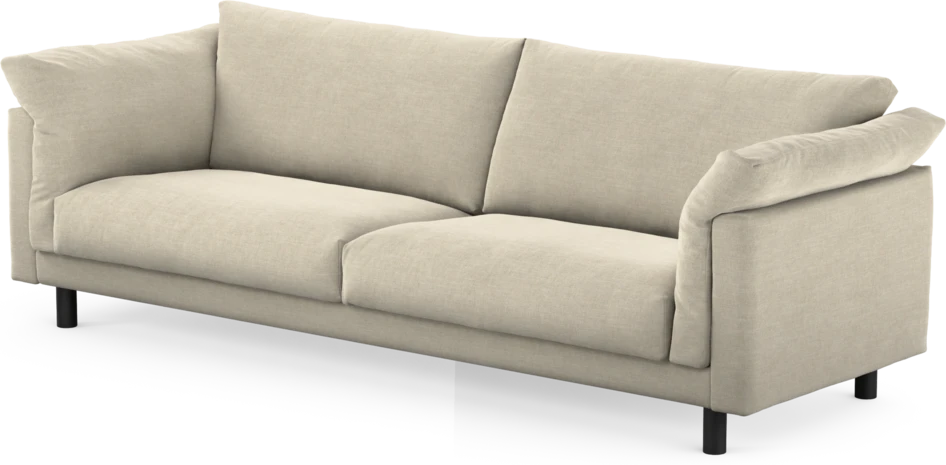 Cherrie - 4-sits soffa, fast klädsel - Beige