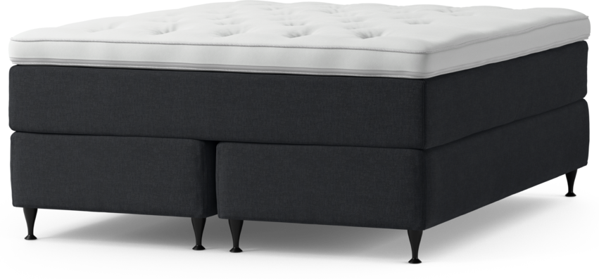 Delux Exclusive - Kontinentalsäng, dubbelsäng med bäddmadrass och sängben