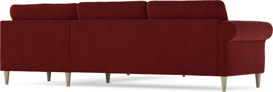 Bridge - Hörnsoffa, 2+2-sits - Röd