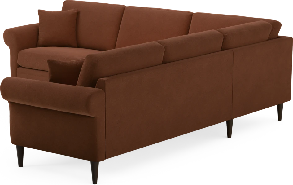 Eden - Hörnsoffa, 2,5+2,5-sits - Orange