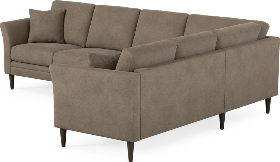 Eden - Hörnsoffa, 3+2-sits - Brun
