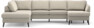 County - 3-sits soffa med divan vänster och schäslong höger - Beige