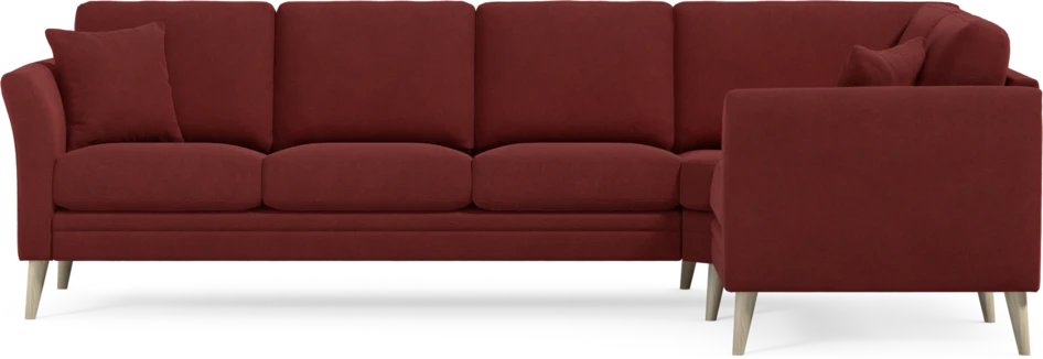 Eden - Hörnsoffa, 3+1-sits - Röd