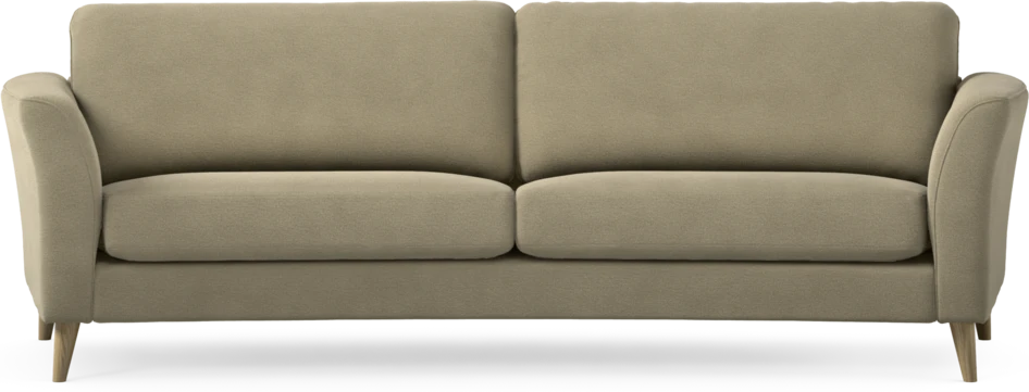 Bridge - 3-sits soffa svängd - Beige