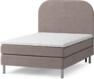Roma Family - Kontinentalsäng, enkelsäng med bäddmadrass och sänggavel slät, B 105-140