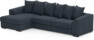 Town - 3-sits soffa med schäslong vänster - Blå
