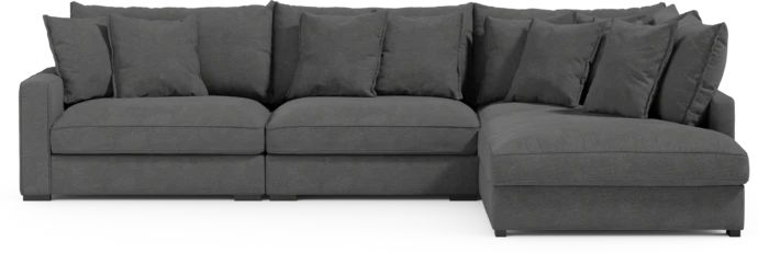 Rossi, 3-sits soffa med divan höger