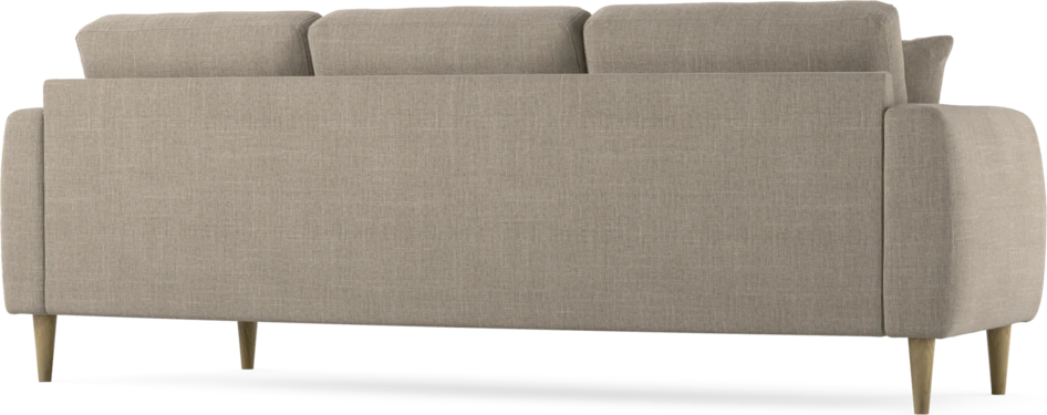 Eden - 3-sits soffa svängd - Beige