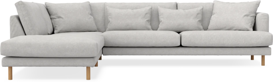 Harper - 3-sits soffa med divan vänster - Grå