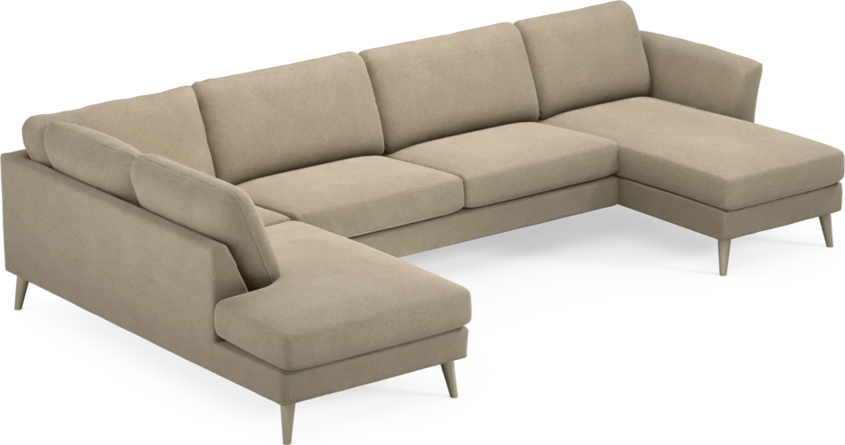Bridge - 3-sits soffa med divan vänster och schäslong höger - Beige