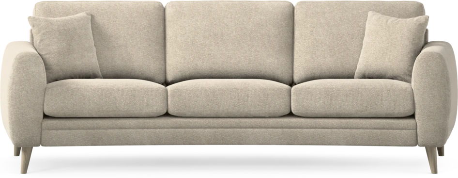Eden - 3-sits soffa svängd - Beige