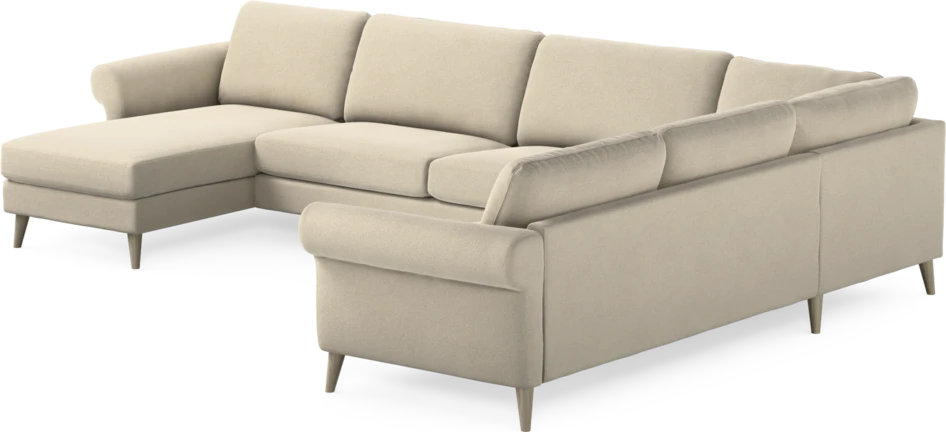 Bridge - Hörnsoffa, 3+2-sits med schäslong vänster - Beige