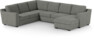 Friday - Hörnsoffa, 2+3-sits med schäslong höger - Grå