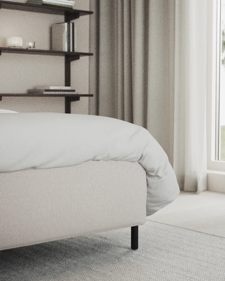 Delux Exclusive - Kontinentalsäng, enkelsäng 120 cm med bäddmadrass och sängben - inspiration