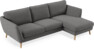 Madison Lux - 2-sits soffa med schäslong höger - Grå