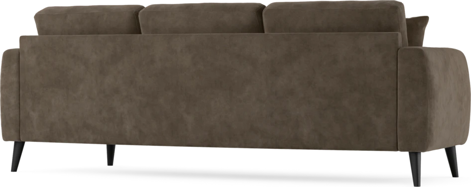 Eden - 3-sits soffa svängd - Brun