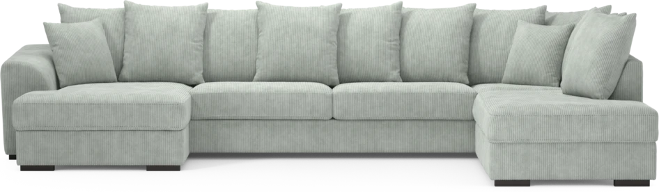 Town - 3-sits soffa med divan höger och schäslong vänster - Blå