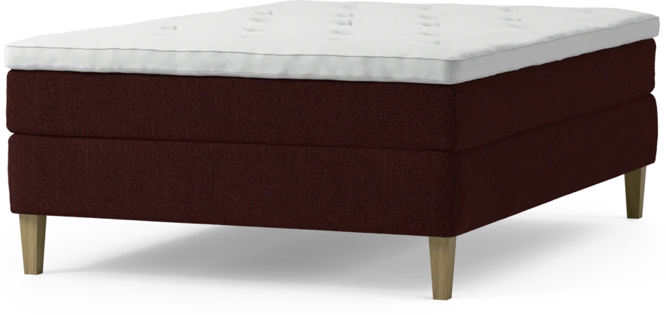 Delux Sense - Kontinentalsäng, enkelsäng 140 cm med bäddmadrass och sängben