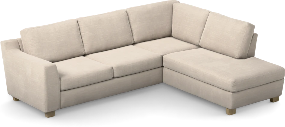 Friday - 2,5-sits soffa med divan höger - Beige