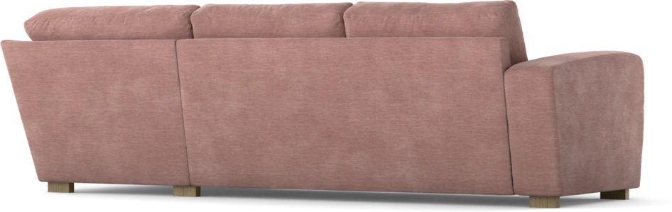 Friday - 2,5-sits soffa med divan höger - Rosa