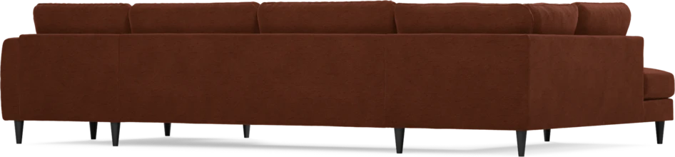 Bridge - 3-sits soffa med divan vänster och schäslong höger - Orange