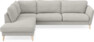 Bridge - 3-sits soffa med divan vänster - Grå